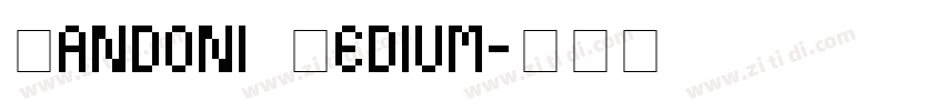 Jandoni Medium字体转换